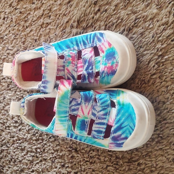 Kids girls size 10 tie dye sneaker shoes - Picture 6 of 6